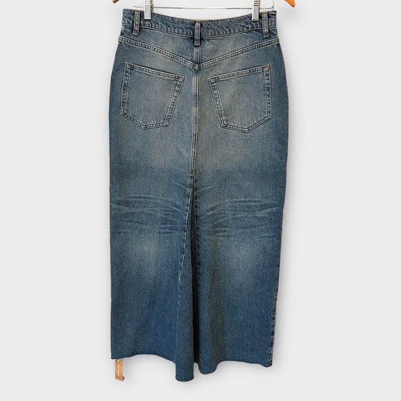 Reformation Tazz Denim Maxi Skirt Size 27 - Picture 2 of 8